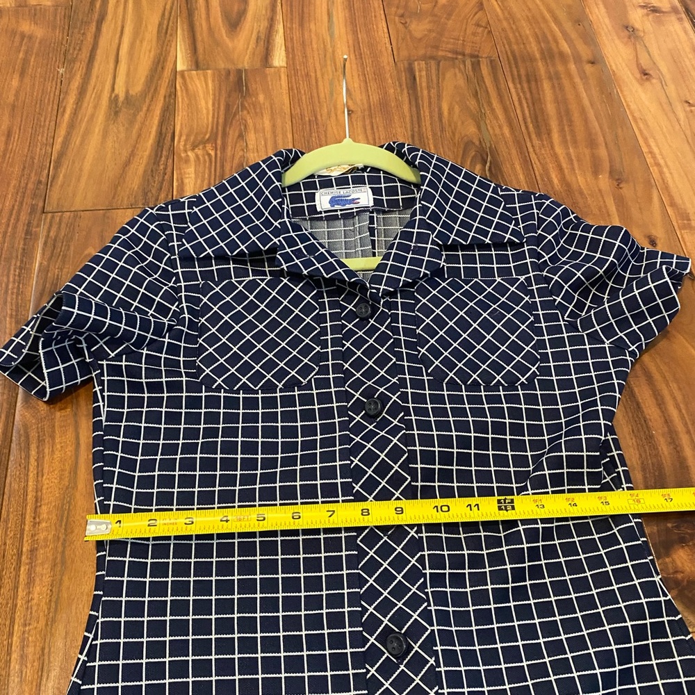 VINTAGE 1970's Lacoste TENNIS MINI DRESS Small Navy- Rare! - Picture 6 of 8